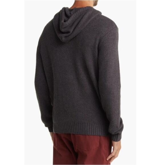 NEW UNION SEA//WA Men's Green Textured Knit Pullover Hoodie Size M - Picture 6 of 6